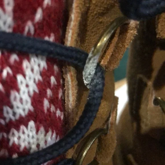 KHOMBU Sherpa Lined Duck Boots Sweater Print Lace Up Boots - Picture 16 of 16